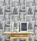 Arabian Monuments Room Wallpaper - Gray