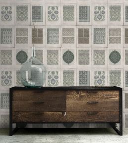 Arabesque Room Wallpaper - Gray