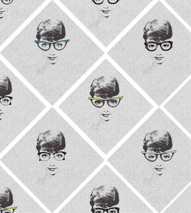 Female Illusion Wallpaper - Gray