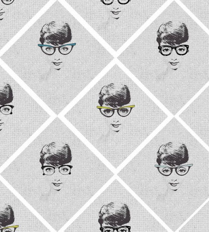 Female Illusion Wallpaper - Gray