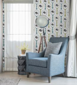 Mirrors Eye Room Wallpaper - Teal 
