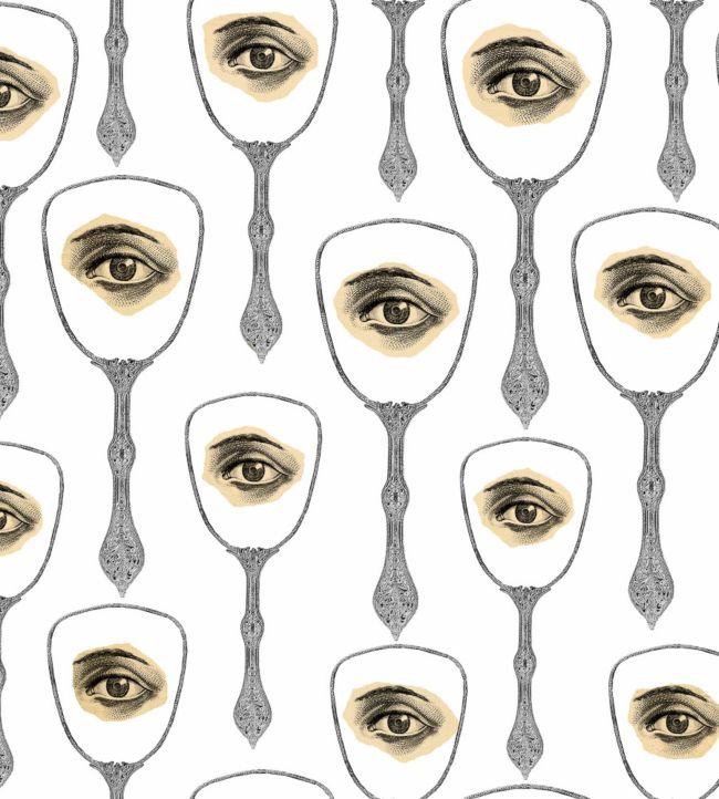 Mirrors Eye Wallpaper - Gray