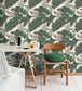Tropical Bloom Room Wallpaper - Green