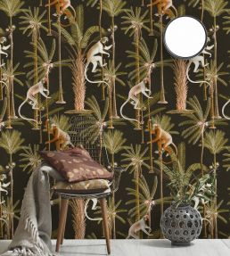 Barbados Room Wallpaper - Black