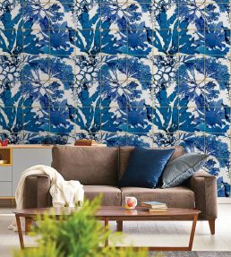 Algae Room Wallpaper - Blue