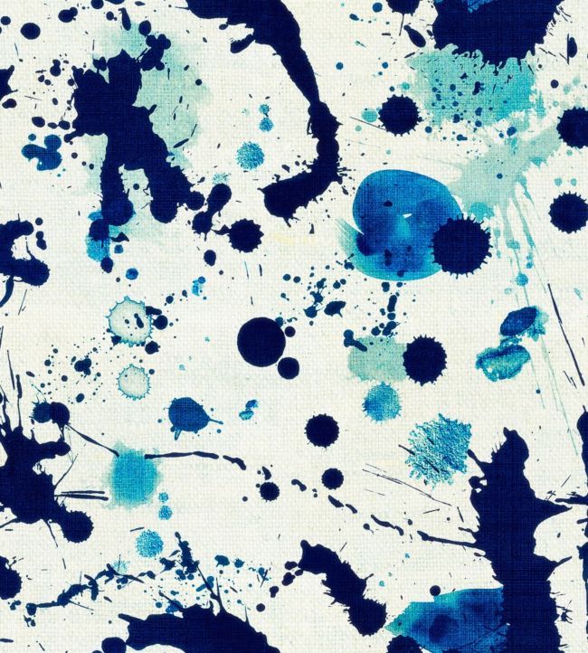 Splatters Wallpaper - Blue