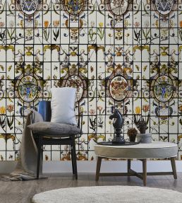 Heraldische Room Wallpaper - Multicolor