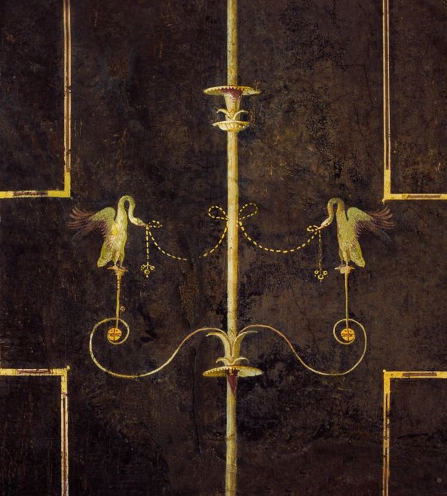 The Swan Wallpaper - Brown