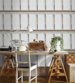 Athena Room Wallpaper - White