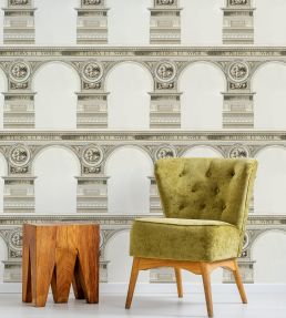 Basilique Room Wallpaper - Gray