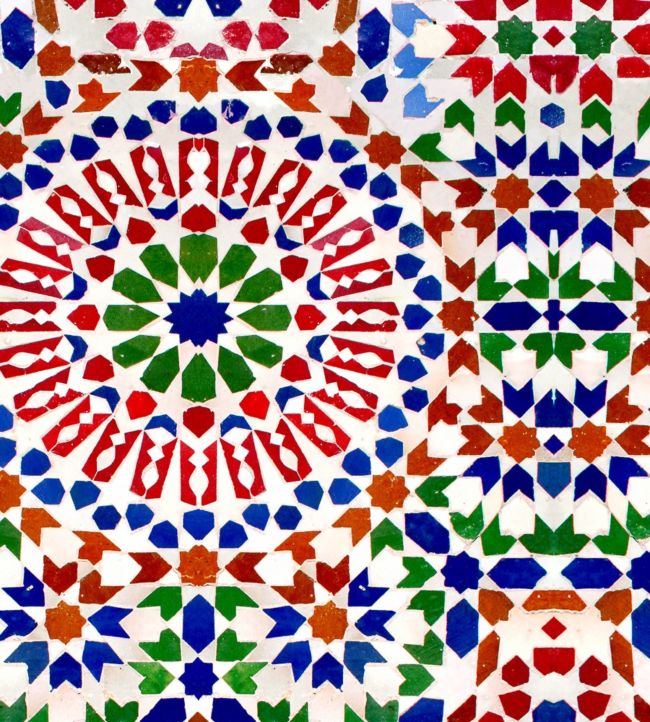 Mosaic Wallpaper - Red