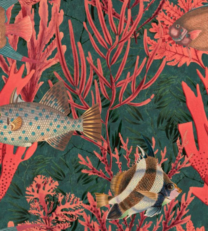 The Undersea Wallpaper - Green