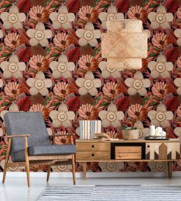 Water Lilies Room Wallpaper - Pink