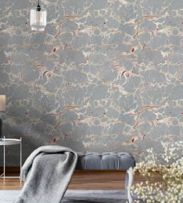 Marbled Room Wallpaper - Gray