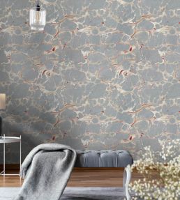 Marbled Room Wallpaper - Gray