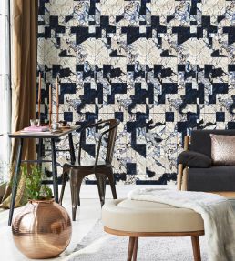 Tribeca Room Wallpaper - Blue