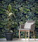 Palmeras Room Wallpaper - Green