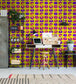 Neon Kiss Room Wallpaper - Yellow