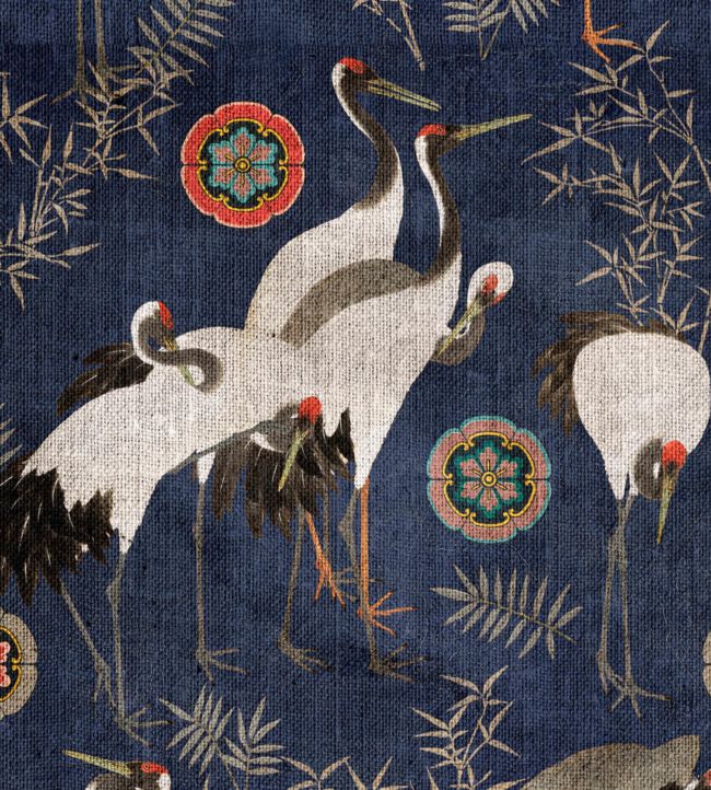 Tsuru Wallpaper - Blue