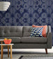 Washed Shibori Room Wallpaper - Blue