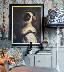 Le Jardin Secret Room Wallpaper - Teal