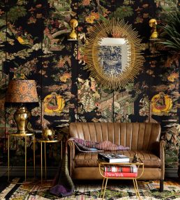 The Oriental Tale Room Wallpaper - Green