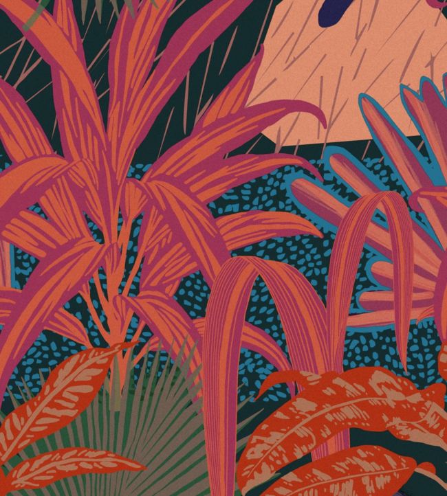 Jardin Imaginario Wallpaper - Red