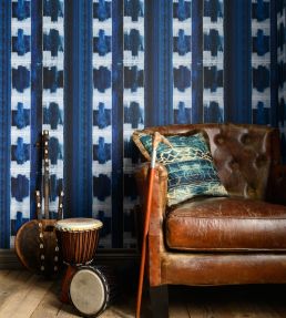 Yoruba Room Wallpaper - Blue