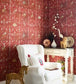 Hunter's Tapestry Room Wallpaper - Red