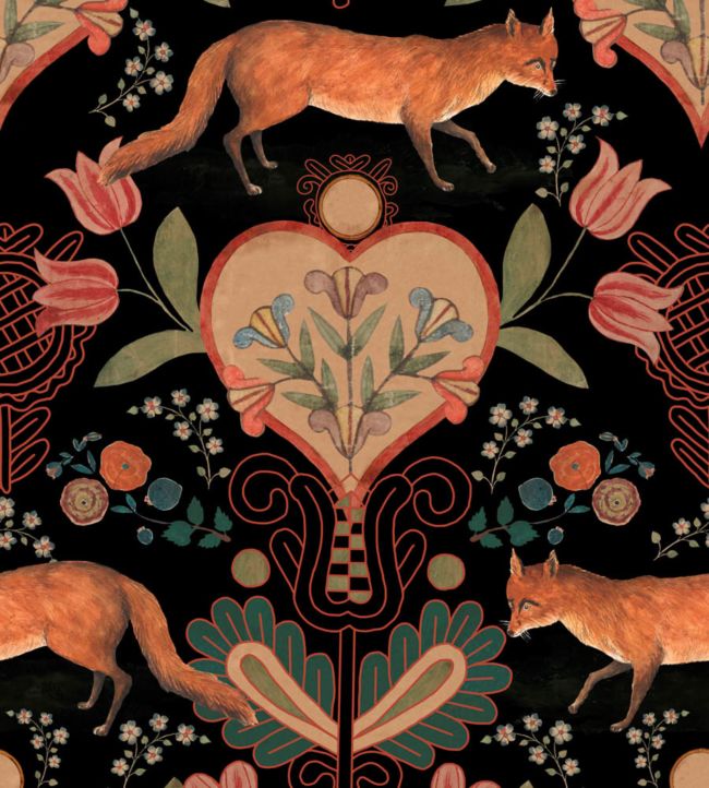 The Vixen Wallpaper - Pink 