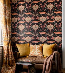 The Vixen Room Wallpaper - Pink