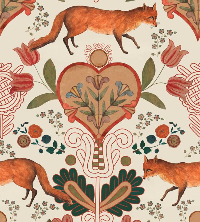 The Vixen Wallpaper - Cream