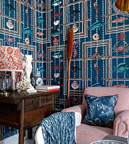 Underwater Life Room Wallpaper 2 - Blue