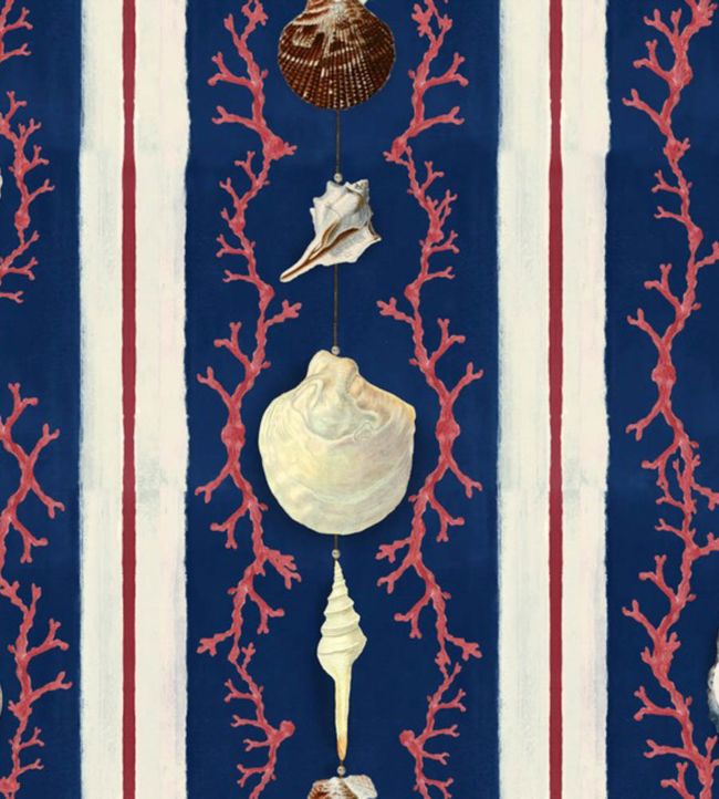 Coquillage Wallpaper - Blue 