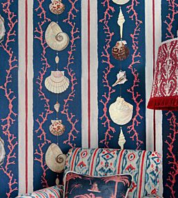 Coquillage Room Wallpaper 2 - Blue