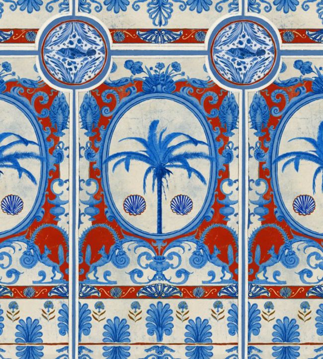 The Villa Wallpaper - Blue