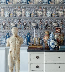 Ceramic Wonders Room Wallpaper - Gray