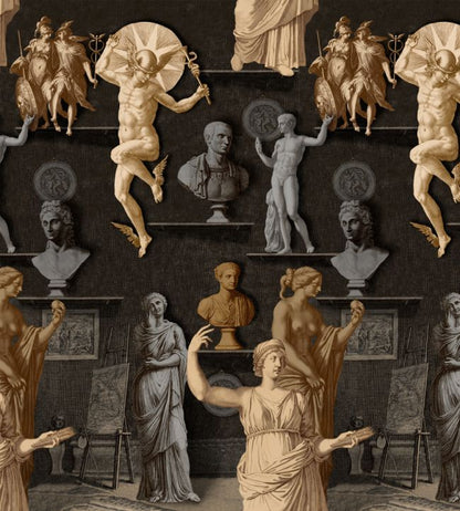 Statuary Chamber Wallpaper - Gray