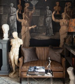 Statuary Chamber Room Wallpaper - Gray