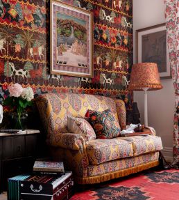 Carnaval Room Wallpaper - Red