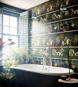 Carnaval Room Wallpaper - Green