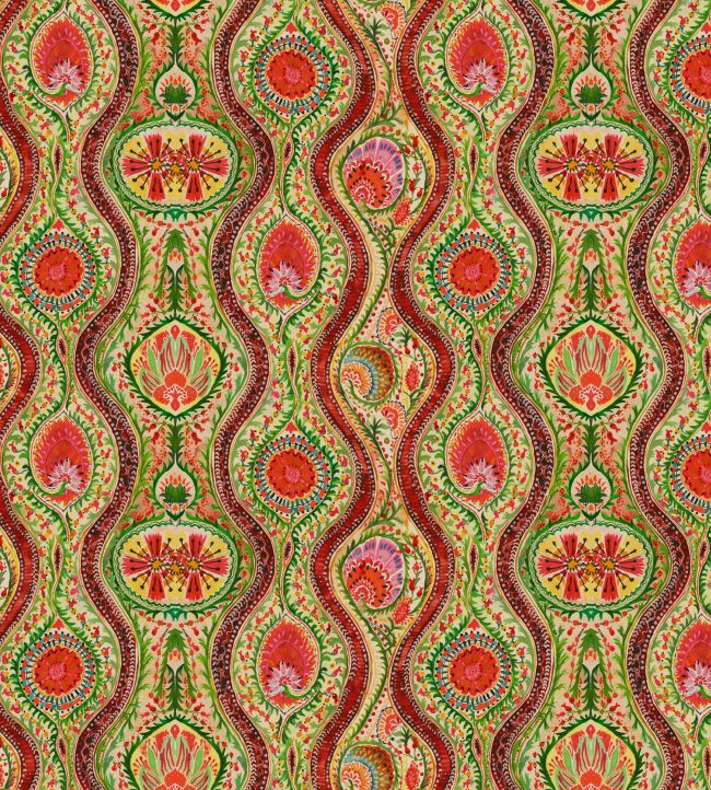 Hippie Paisley Wallpaper - Green