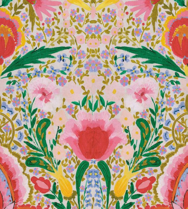 Susie Q Wallpaper - Pink 