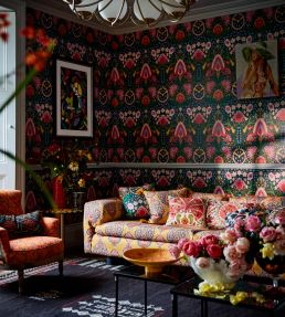 Susie Q Room Wallpaper - Green