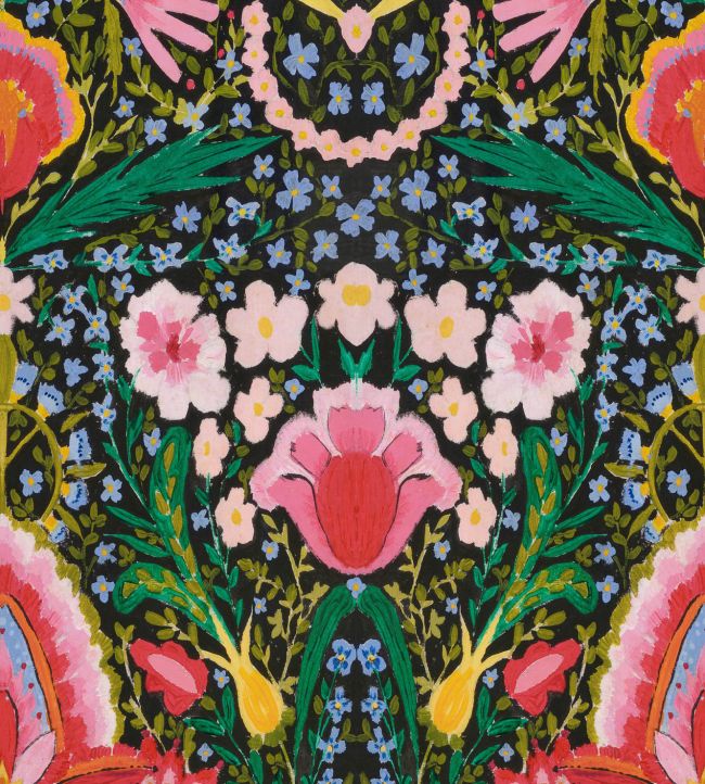 Susie Q Wallpaper - Green