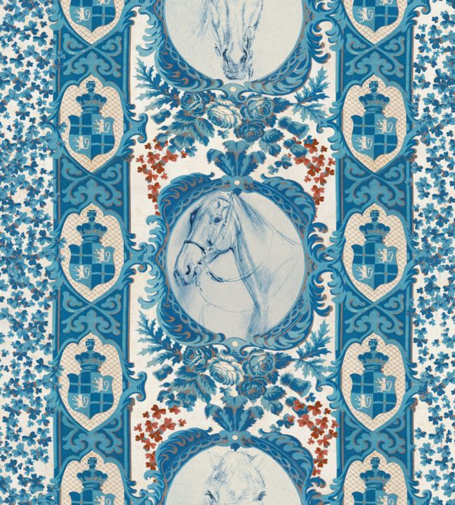 The Competition Panel Wallpaper - Blue 