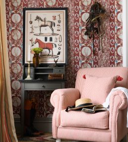 The Competition Panel Room Wallpaper - Red