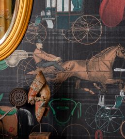 The Jockey  Room Wallpaper 3 - Green