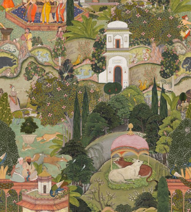 Gardens of Jaipur Wallpaper - Green