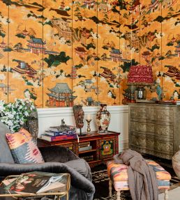 Floating World Room Wallpaper - Sand